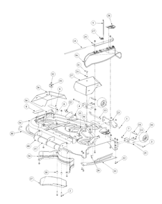 Part Location Diagram of 703-2410-0637 MTD Brkt-deck Wheel